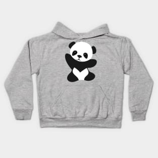 Cute baby panda Kids Hoodie